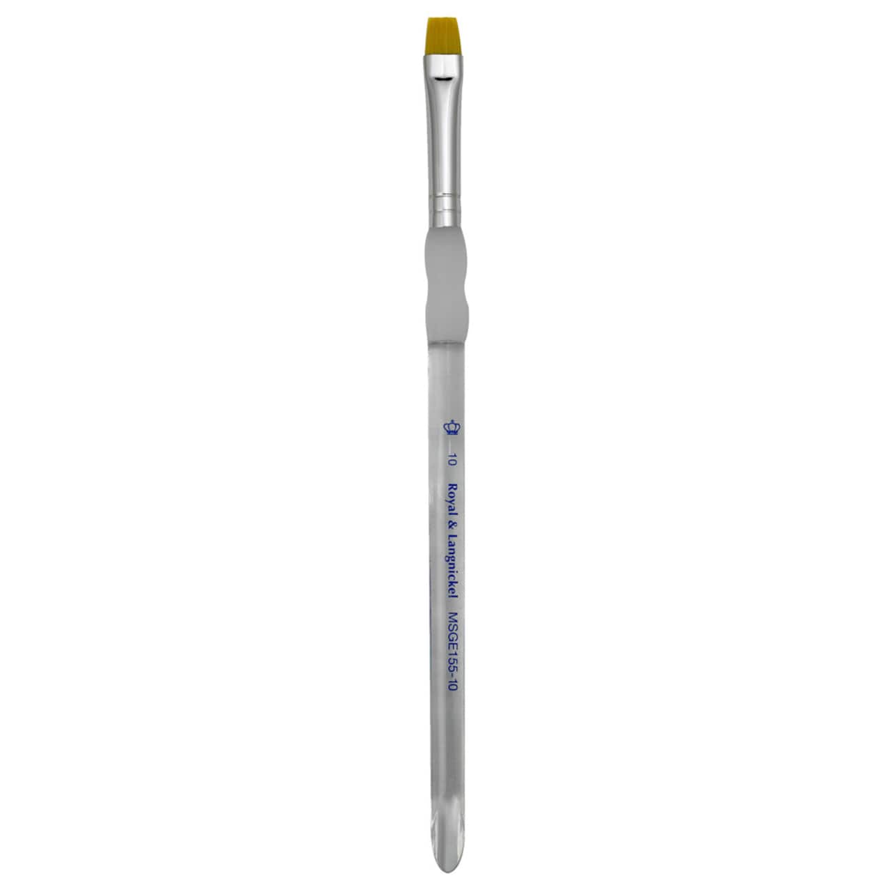 12 Pack: Royal & Langnickel® Soft-Grip™ Golden Taklon Short Handle Short Shader Brush